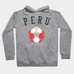 Peru Soccer Team Heritage Flag Hoodie